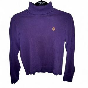 Lauren By Ralph Lauren Purple Turtleneck Sweater
